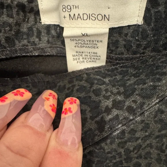 NWT 89th & Madison seamed leggings - Picture 6 of 6